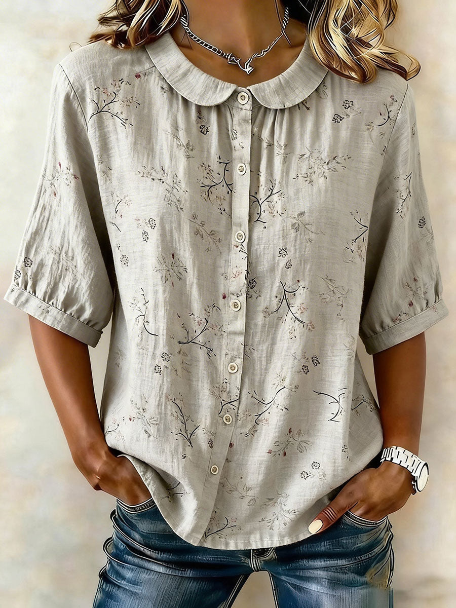 Women's Floral Print Casual T-Shirt