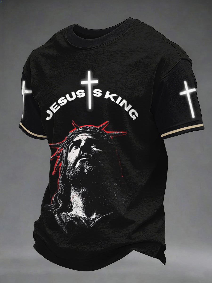 Men's Jesus Is King Print Tee