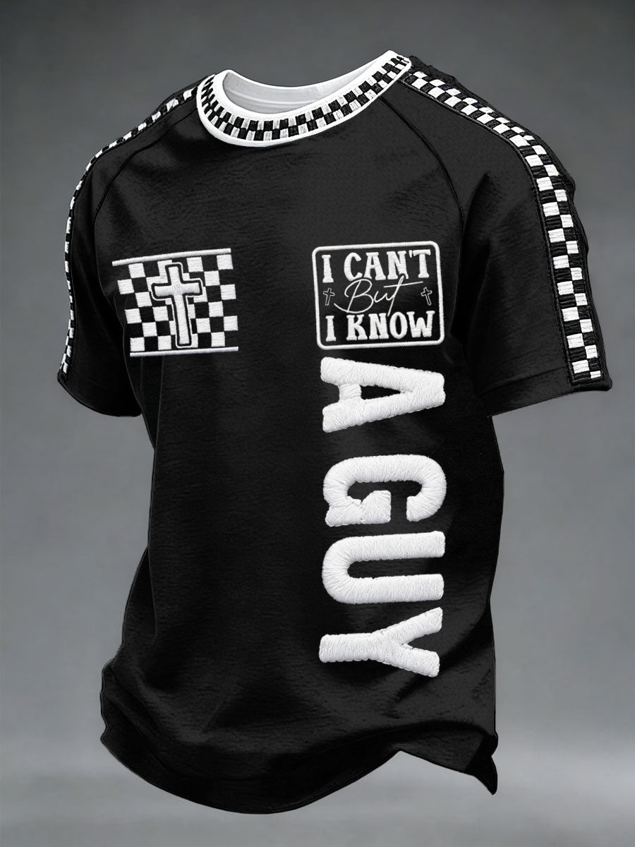 Men's 'I can't but I know a guy' Raglan Sleeve T-Shirts