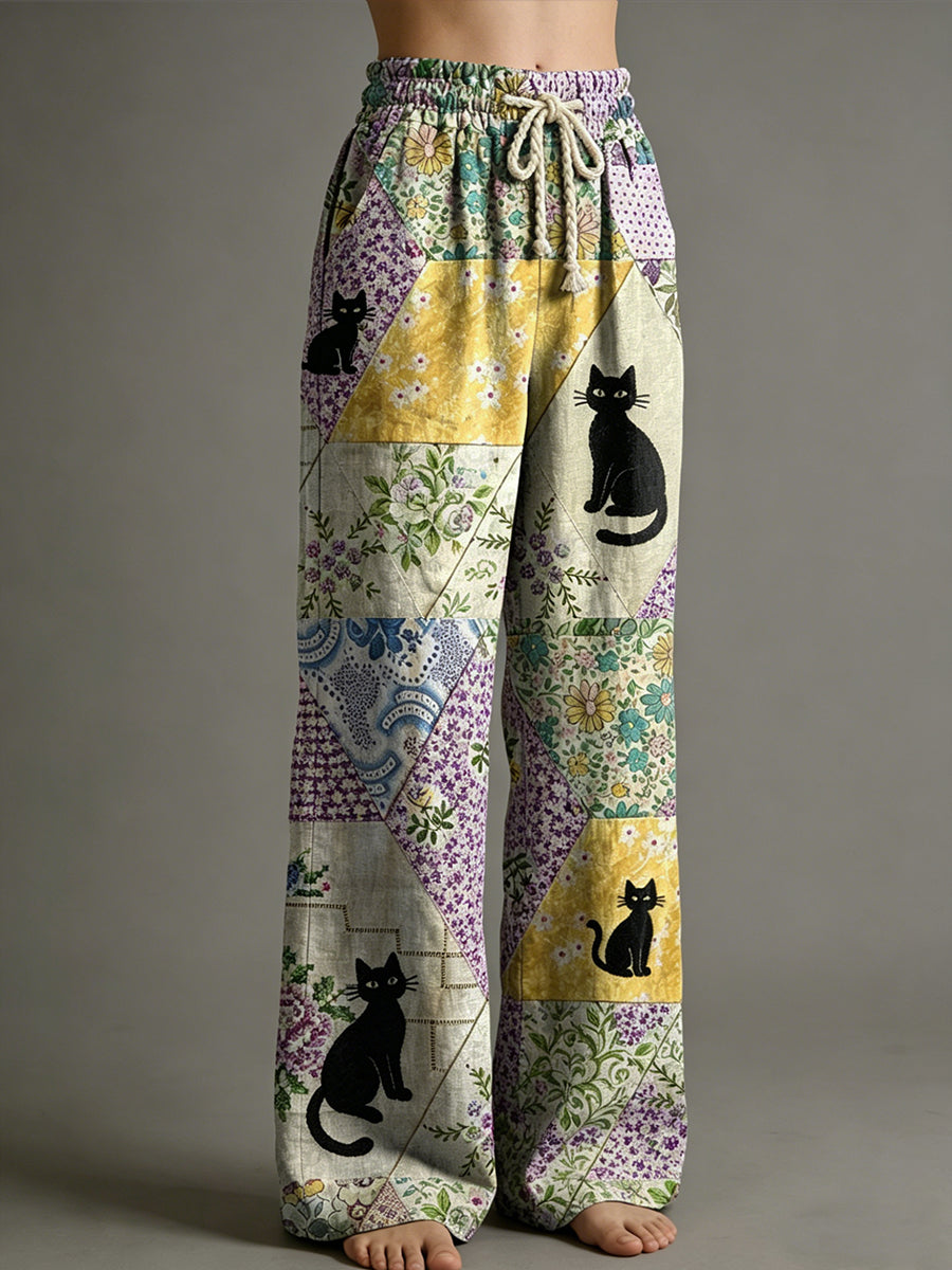 Women's Animal Art Print Trousers