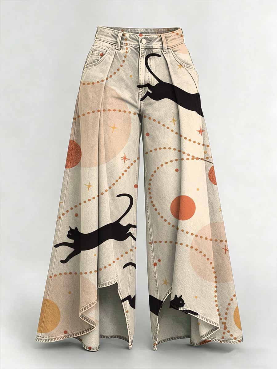 Women's Fashion Animal Print Casual Long Pants