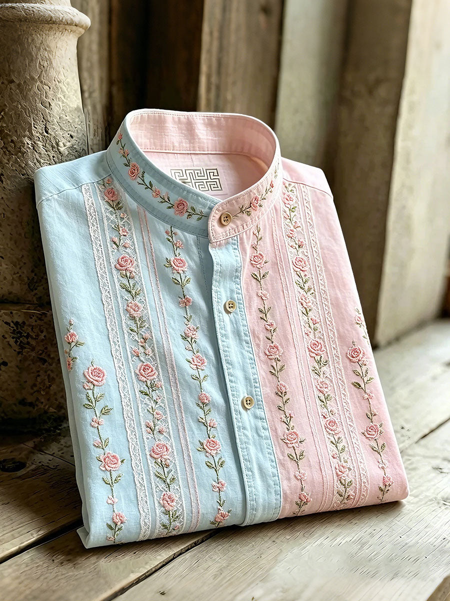 Men's Vacation Plant Floral Short Sleeve Shirts