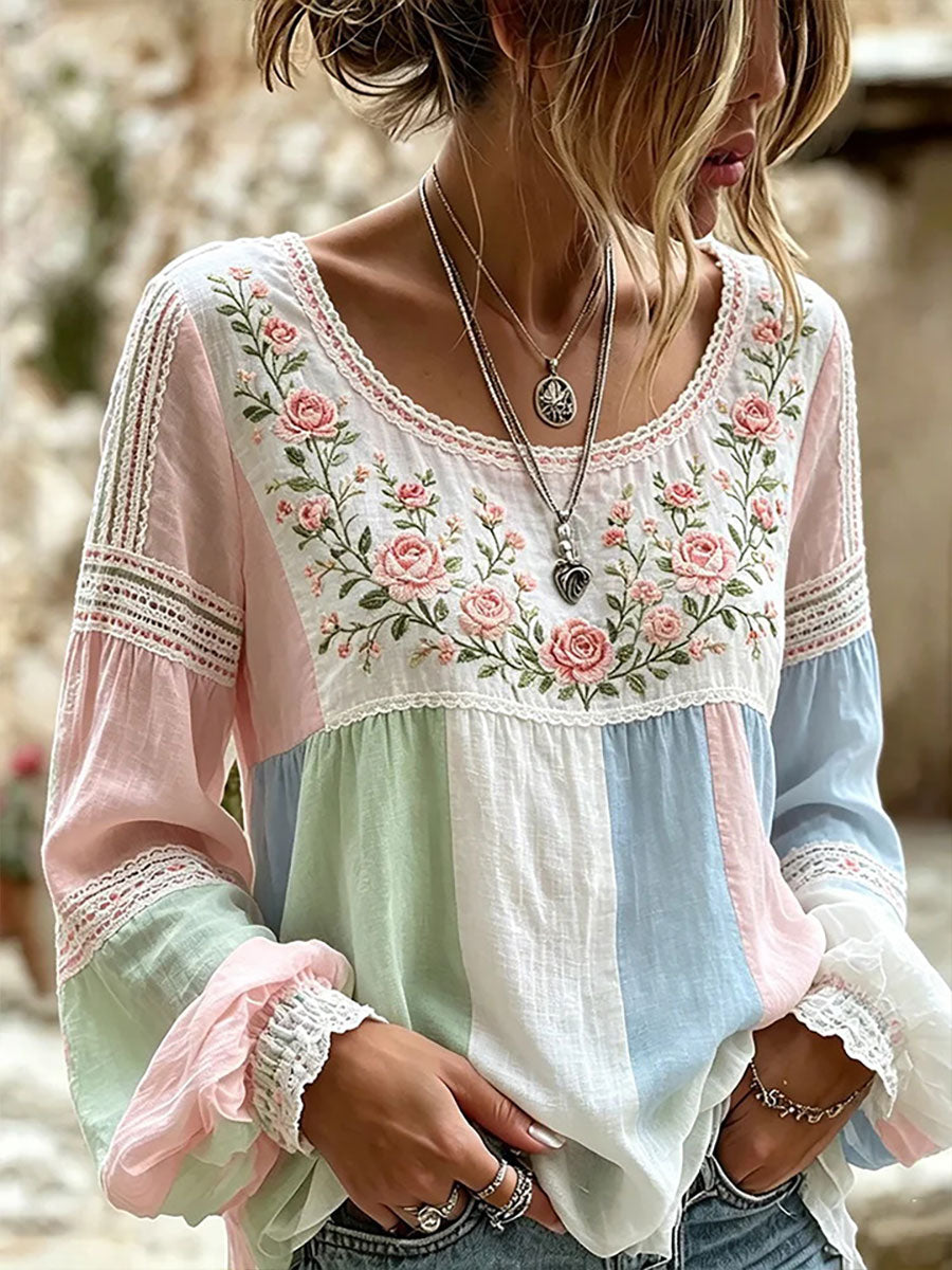 Women's Floral Print Casual T-shirt