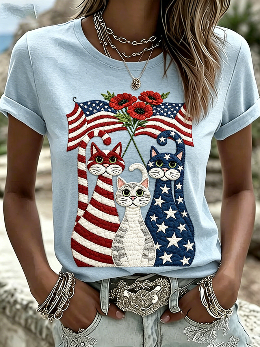 Women's T-Shirt With Animal Art Print