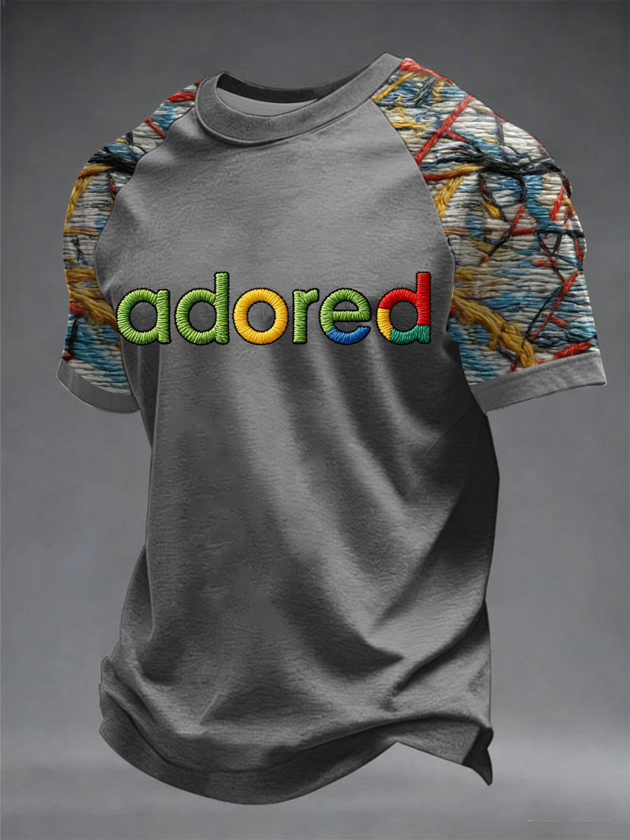 Men's Lemon Roses Music Lover Printed short sleeve t-shirt