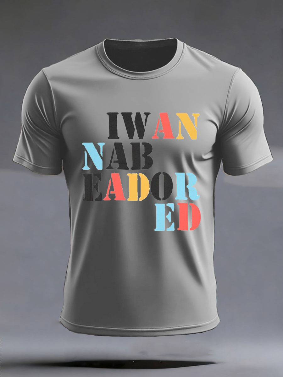 Men's Lemon Roses Music Lover Printed imitation cotton short-sleeved T-shirt