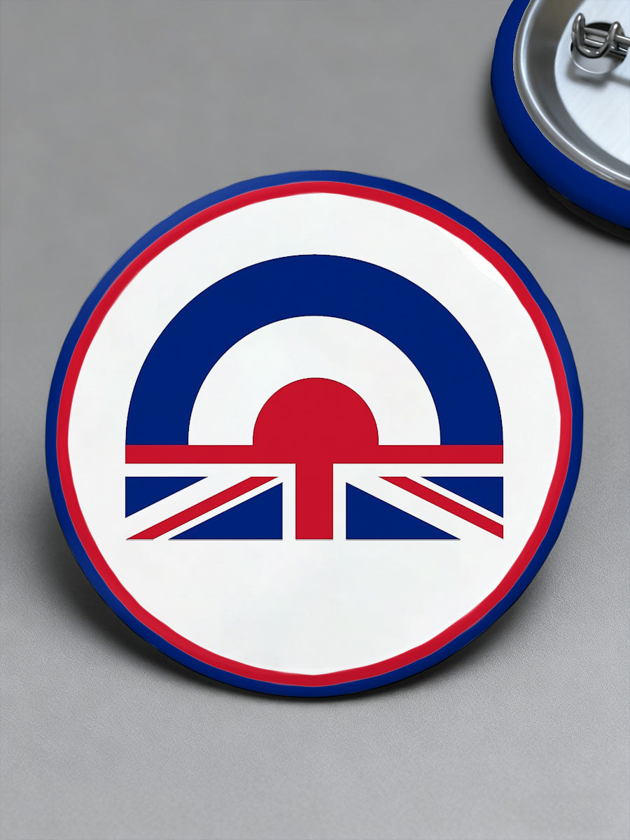 UK Mods Music Lover Printed Pins