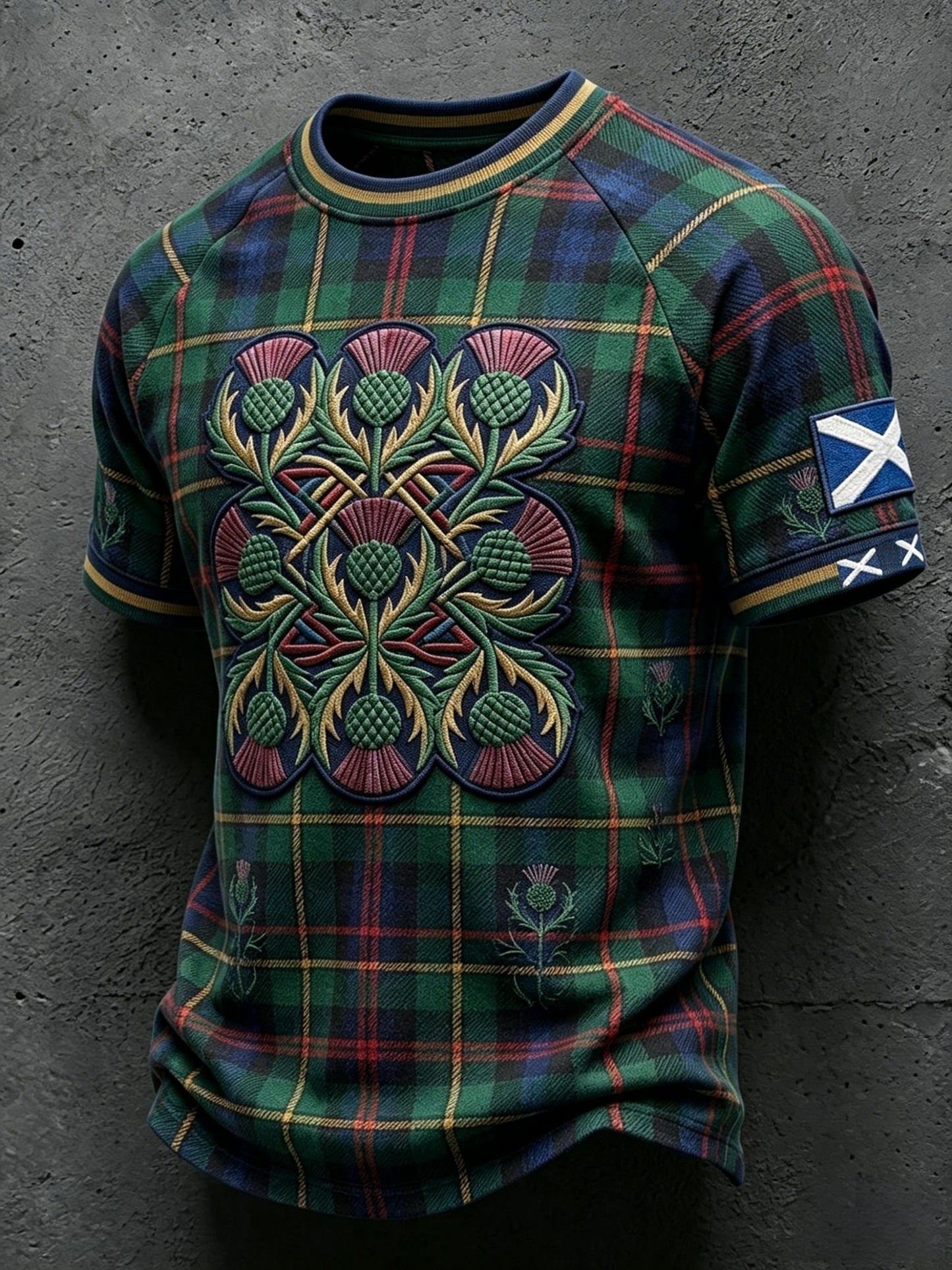 Men's UK Football Lover Scotland Printed short sleeve t-shirt