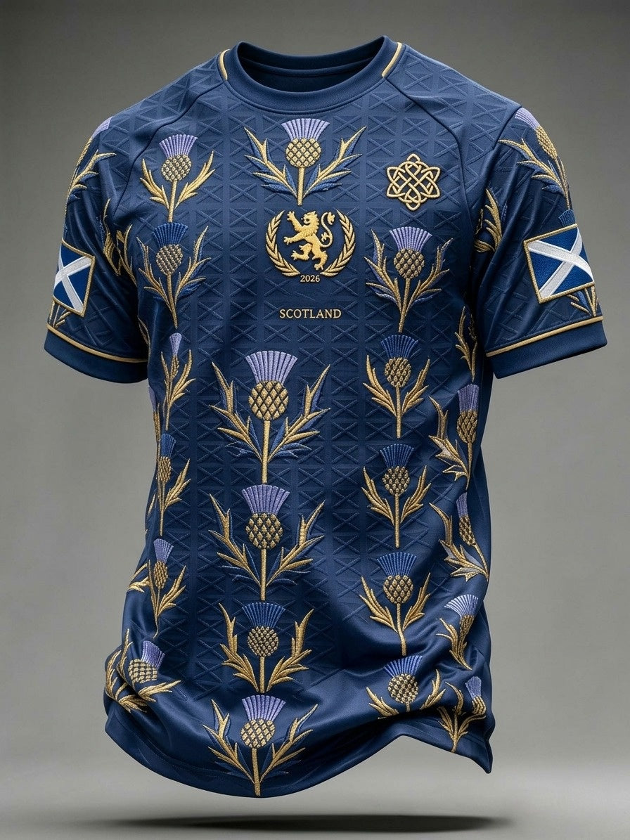 Men's UK Football Lover Scotland Printed short sleeve t-shirt
