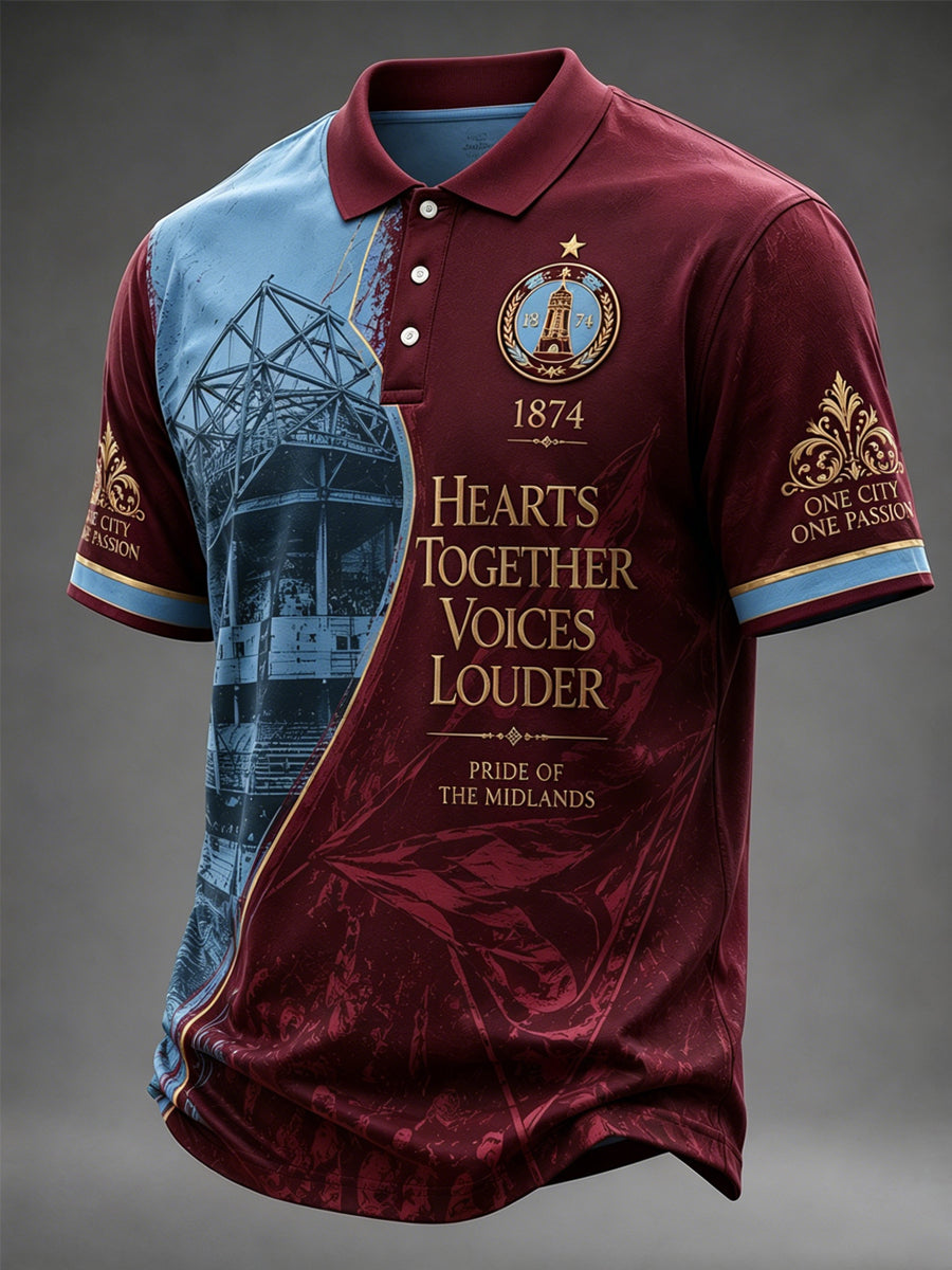 Men's Gift For Soccer Fans Print Casual Polo