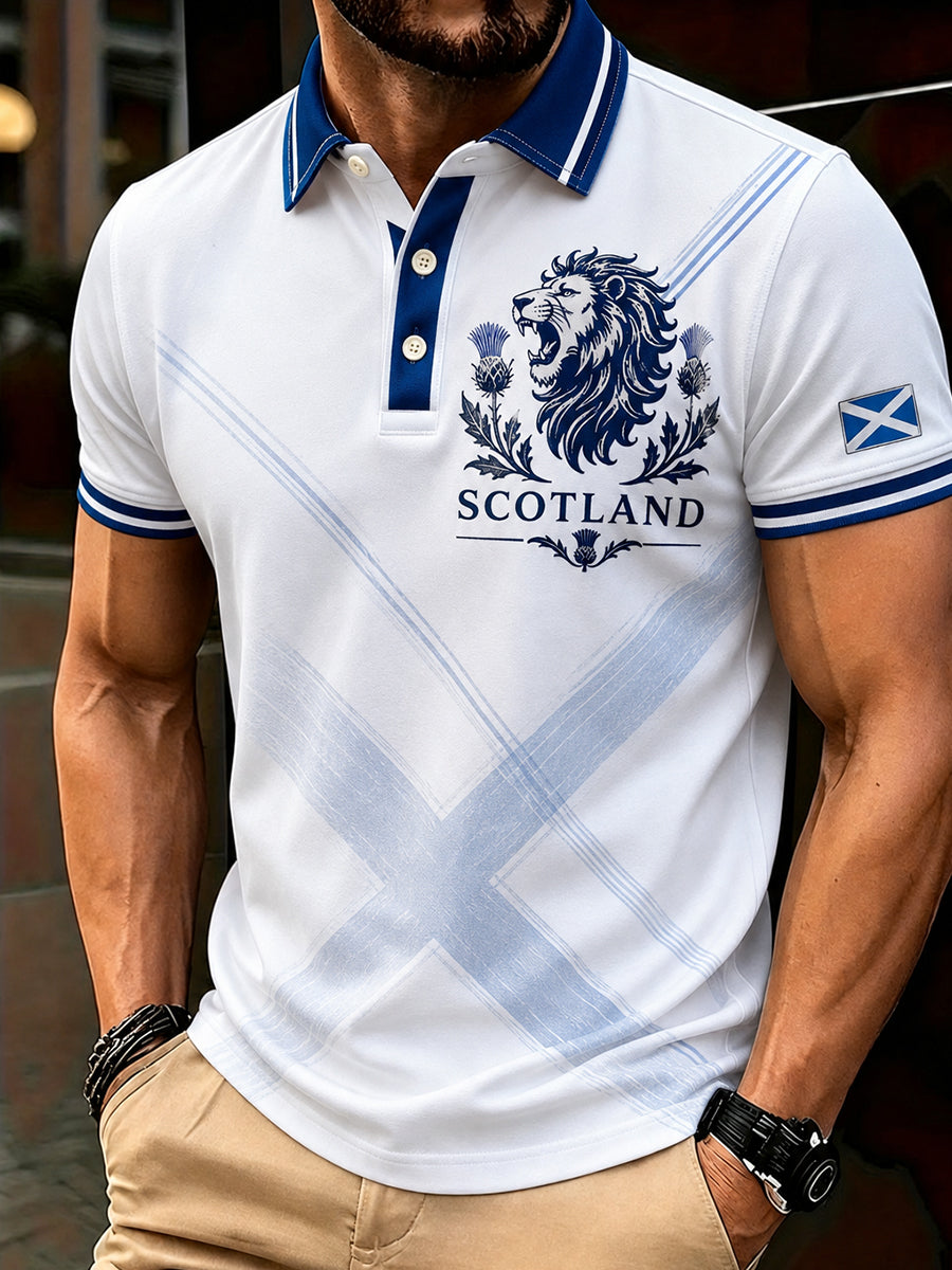 Men's Scotland Footbal Short Sleeve Shirt