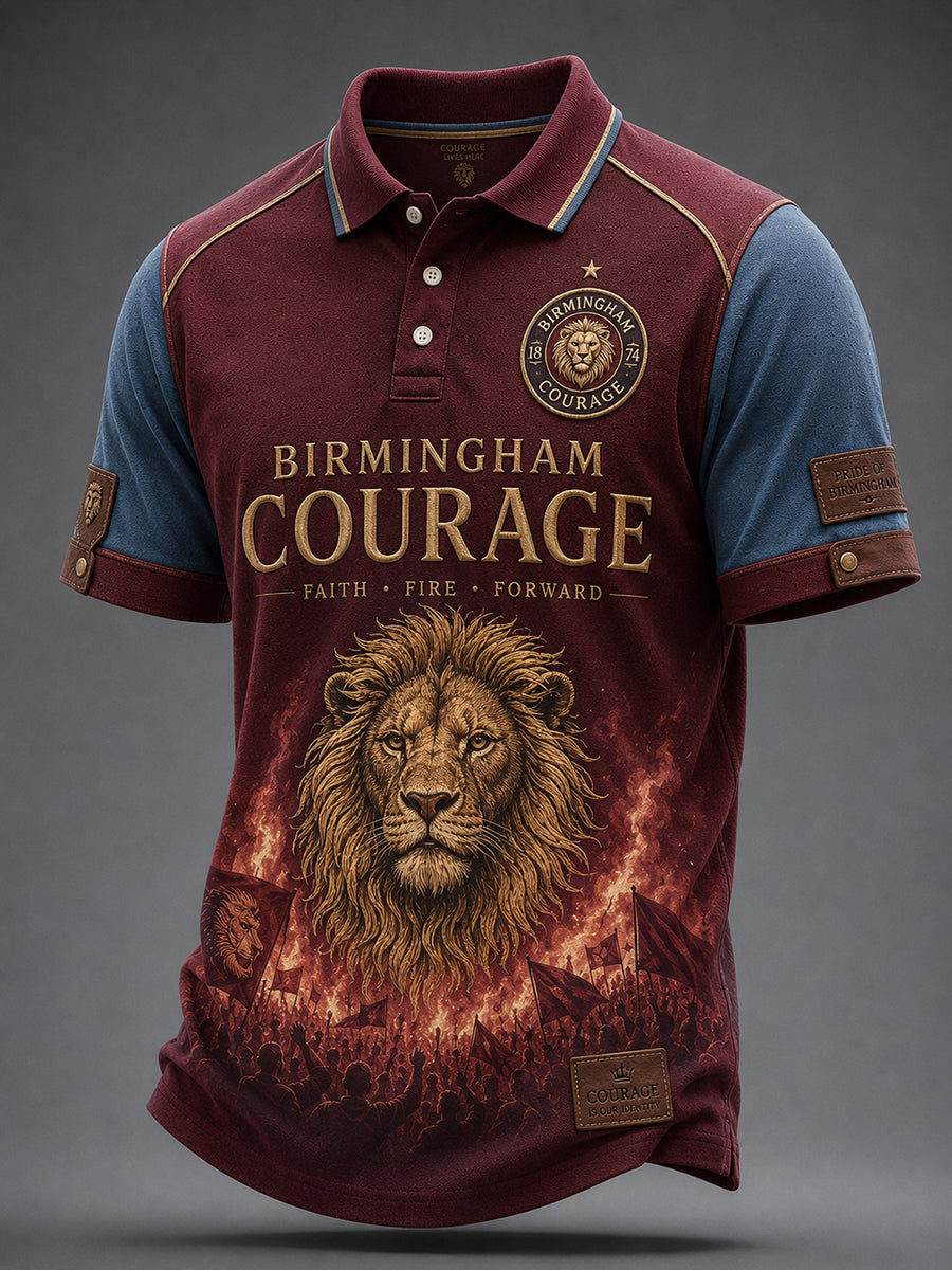 Men's Retro Football Fan Art Print Casual Jersey