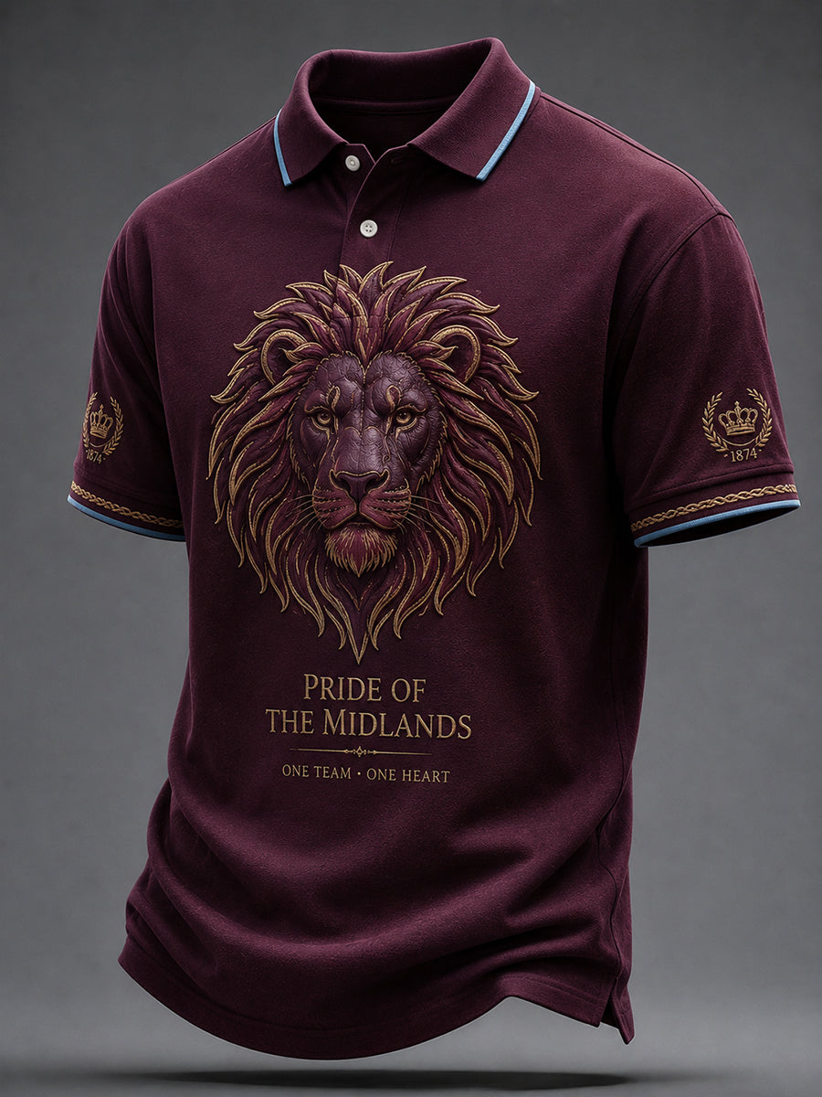 Men's Retro Football Fan Art Print Casual Jersey