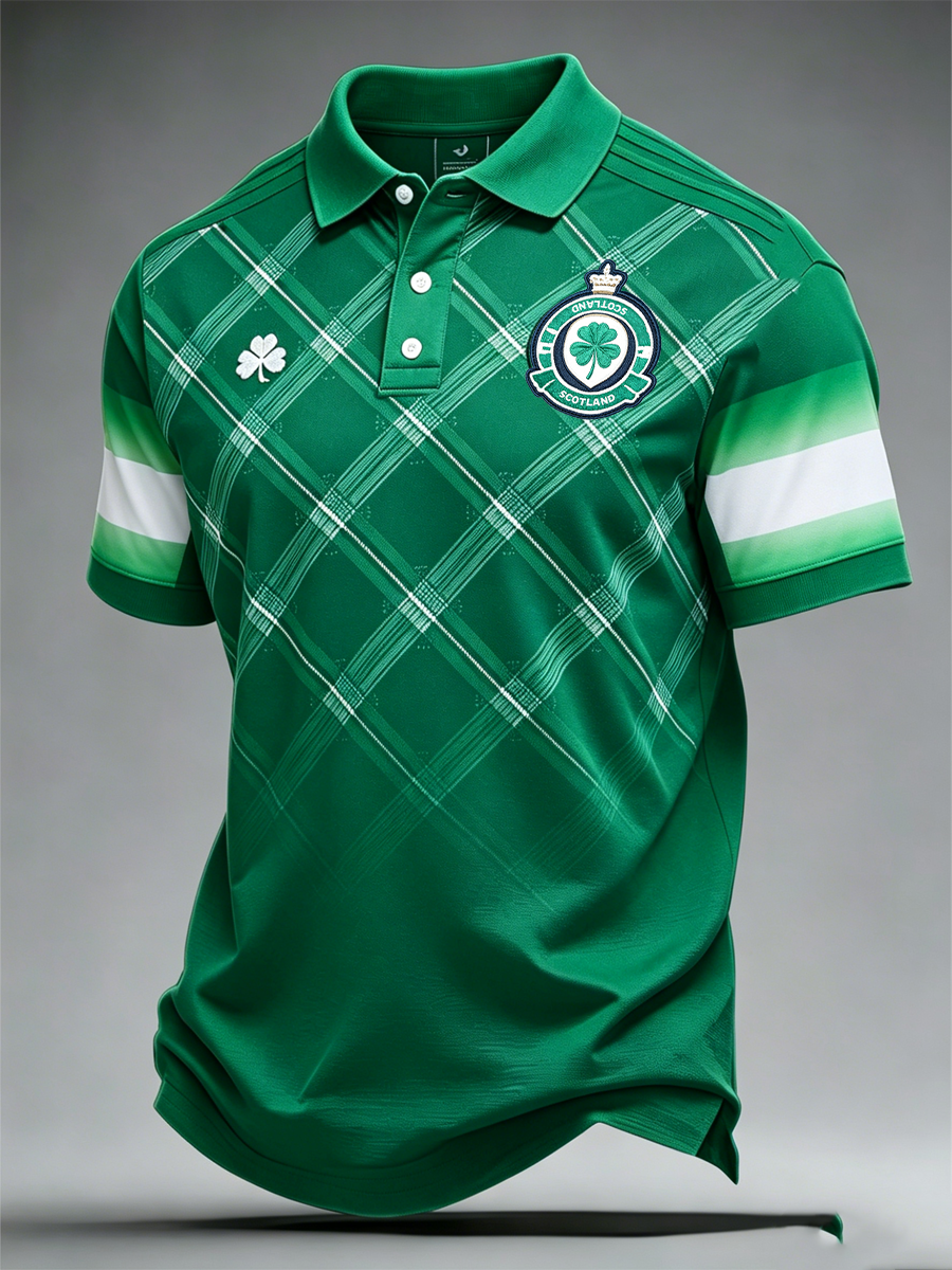 Men's Scottish Celtic FC Print polo shirt