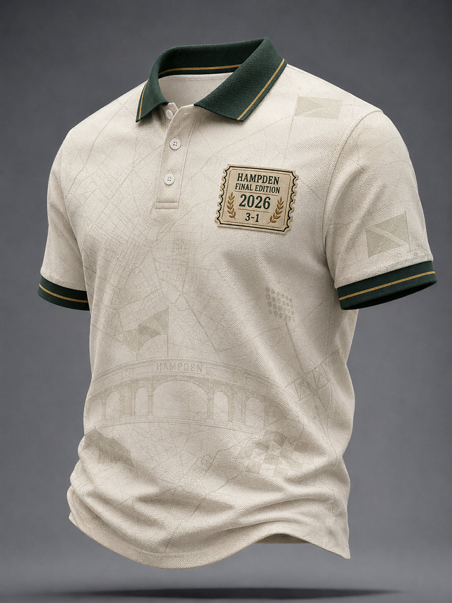 Men's Scotland Football Lover Green Faith Printed Casual Tops