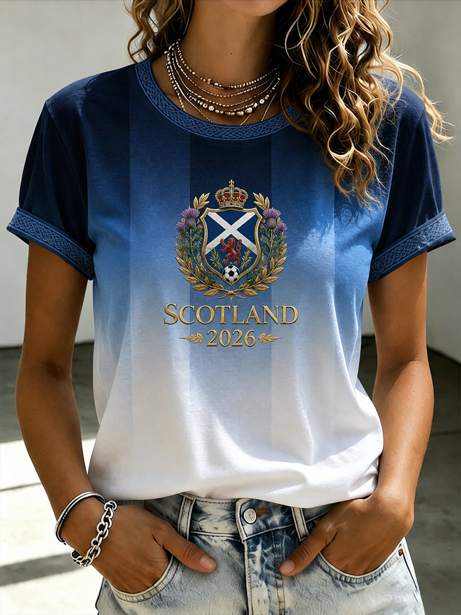 Women's Scotland Football Short Sleeves T-Shirt