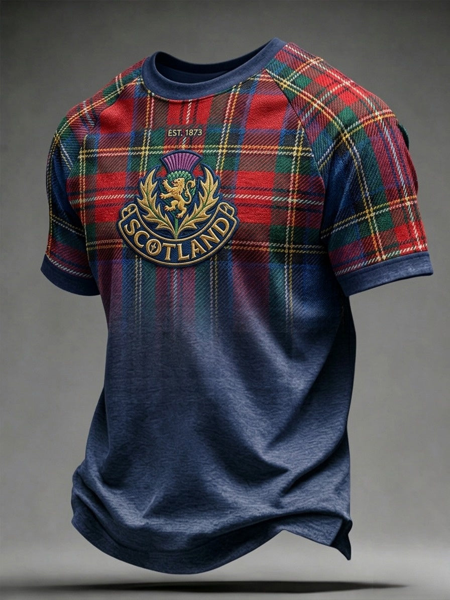 Men's UK Football Lover Scotland Printed short sleeve t-shirt