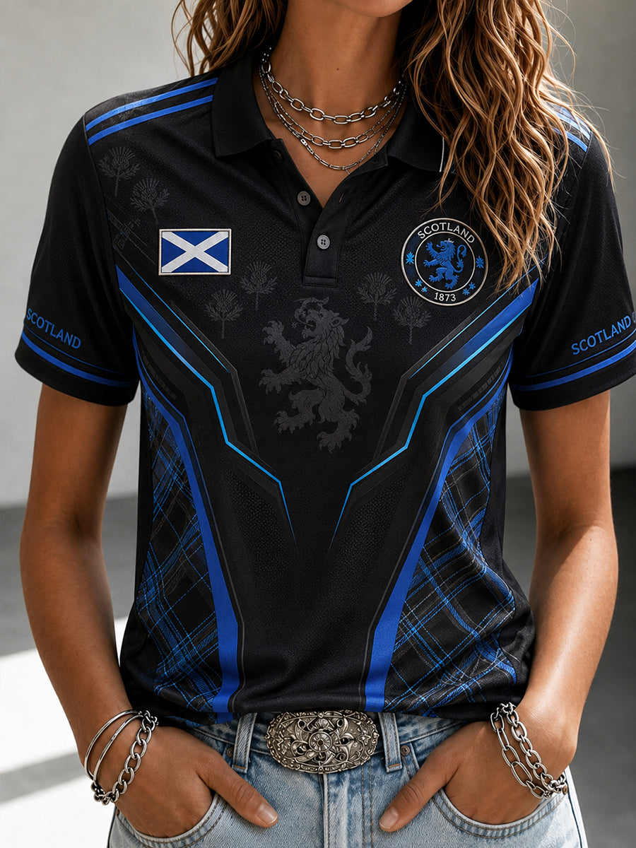 Women's Scotland Footabll Polo T-Shirt