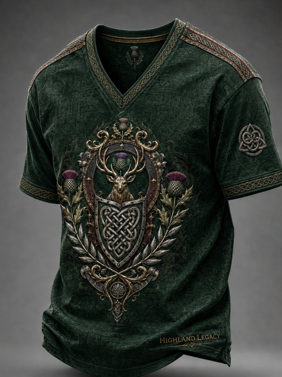 Men's Celtic V-neck T-shirt
