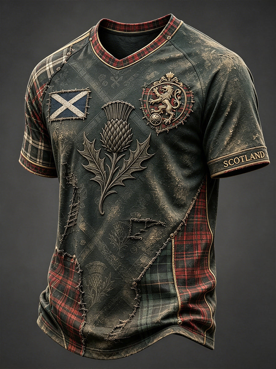 Men's Scottish Football Short Sleeve Shirt