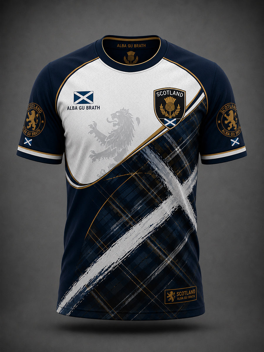 Men's Scotland Art Printed Short Sleeve T-shirt