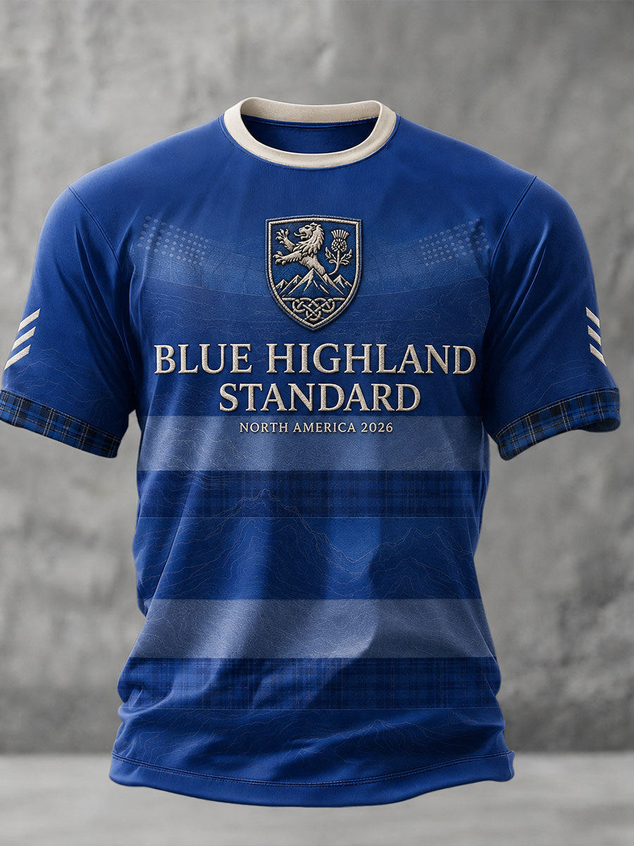 Men's Scotland Football Lover Printed T-shirt
