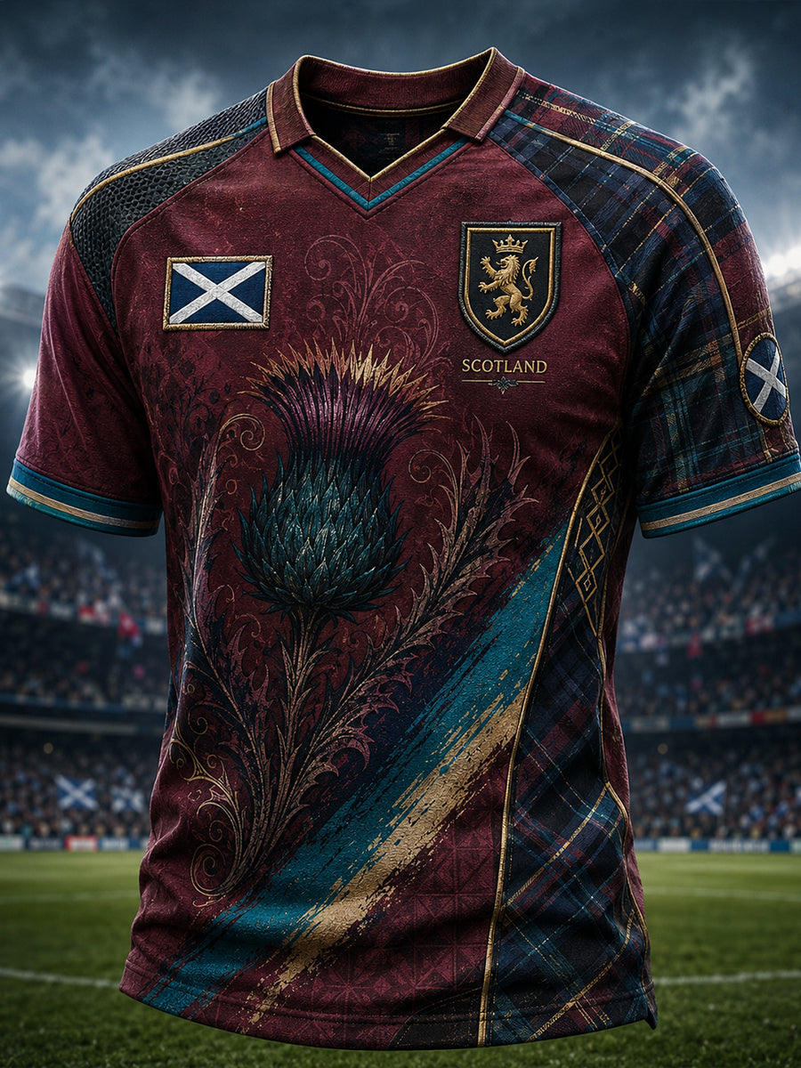 Men's Scotland Football Short Sleeve Shirt