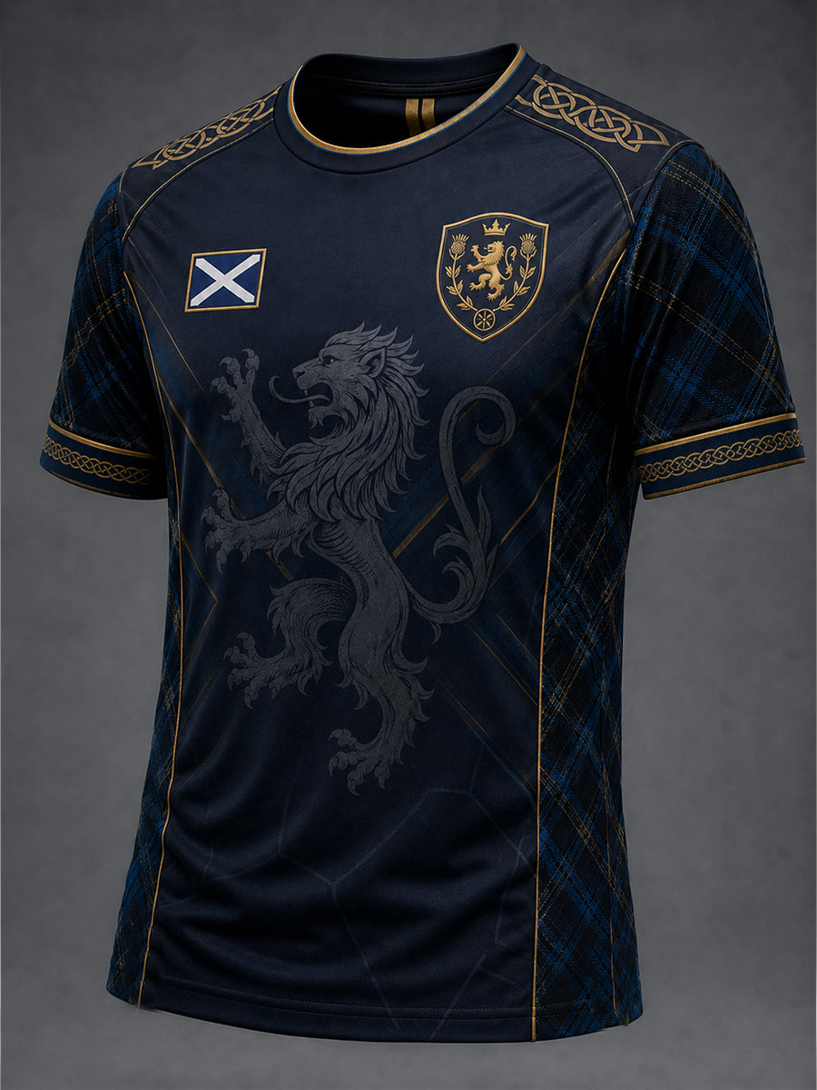 Men's Scotland Art Printed Short Sleeve T-shirt