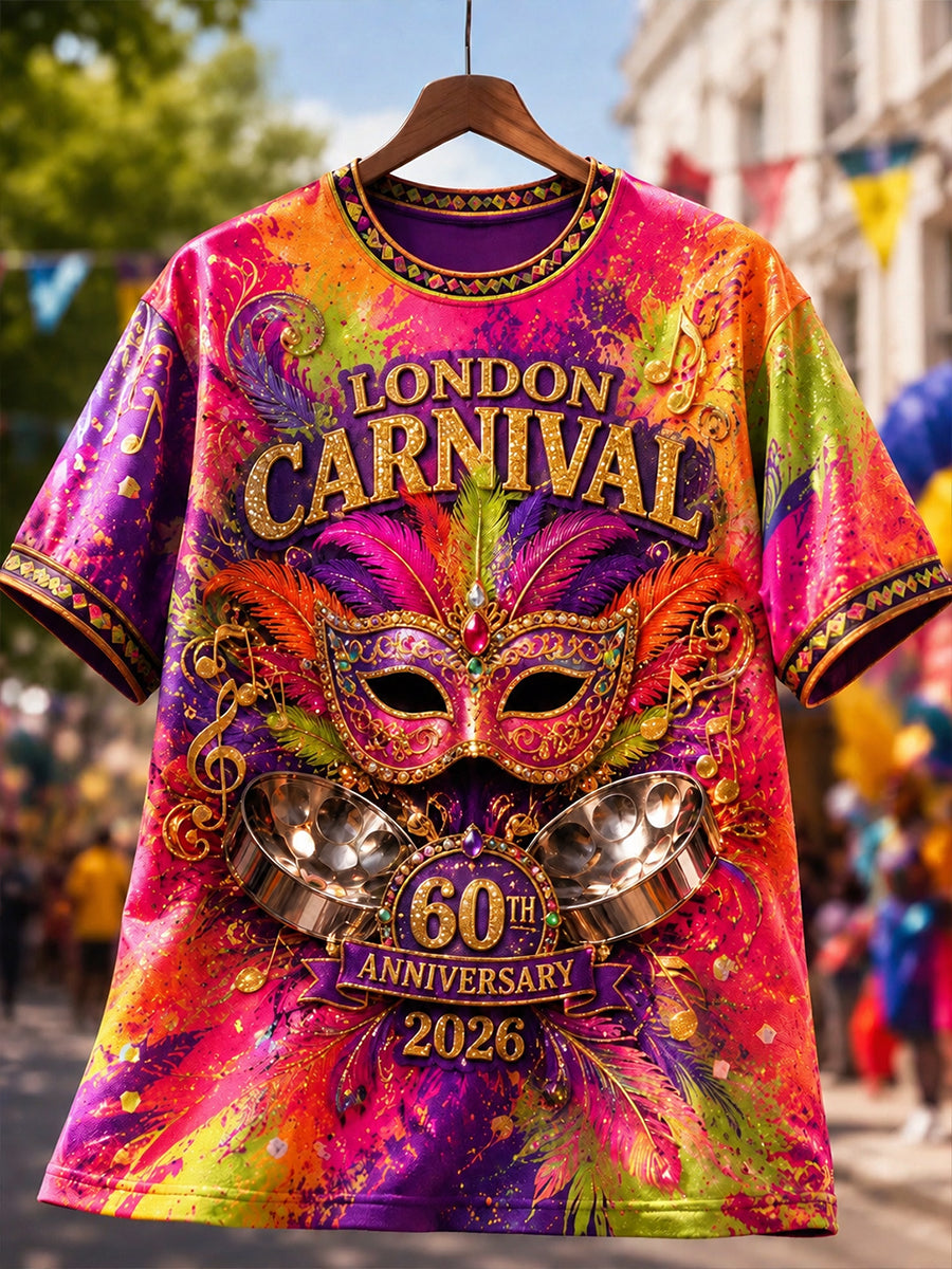Men's 60th Anniversary Carnival Graphic Short Sleeve T-shirt