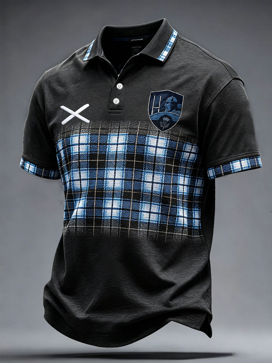 Men's Scotland Western Rugby Lover Printed Casual Tops