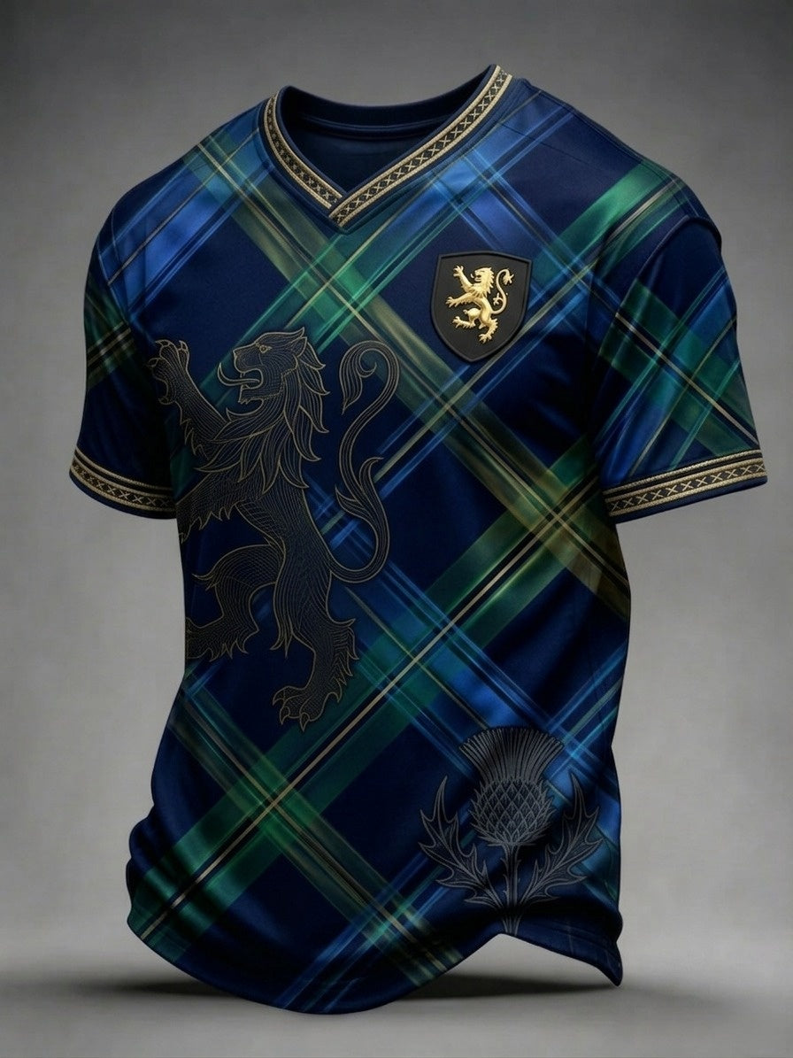 Men's UK Scotland Football Lover 2026 Printed T-shirt