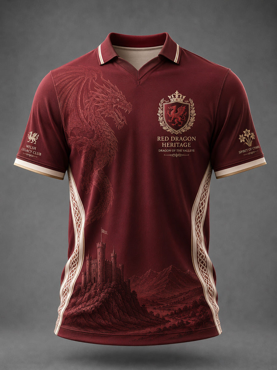 Men's Welsh Dragon Printed T-shirt