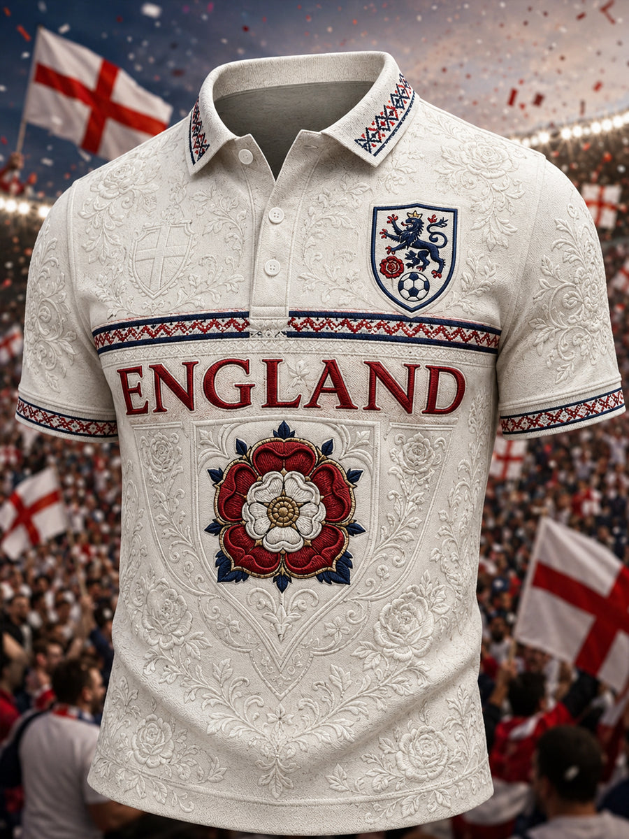 Men's Gift For Football Fans Print Casual Short Sleeve Top