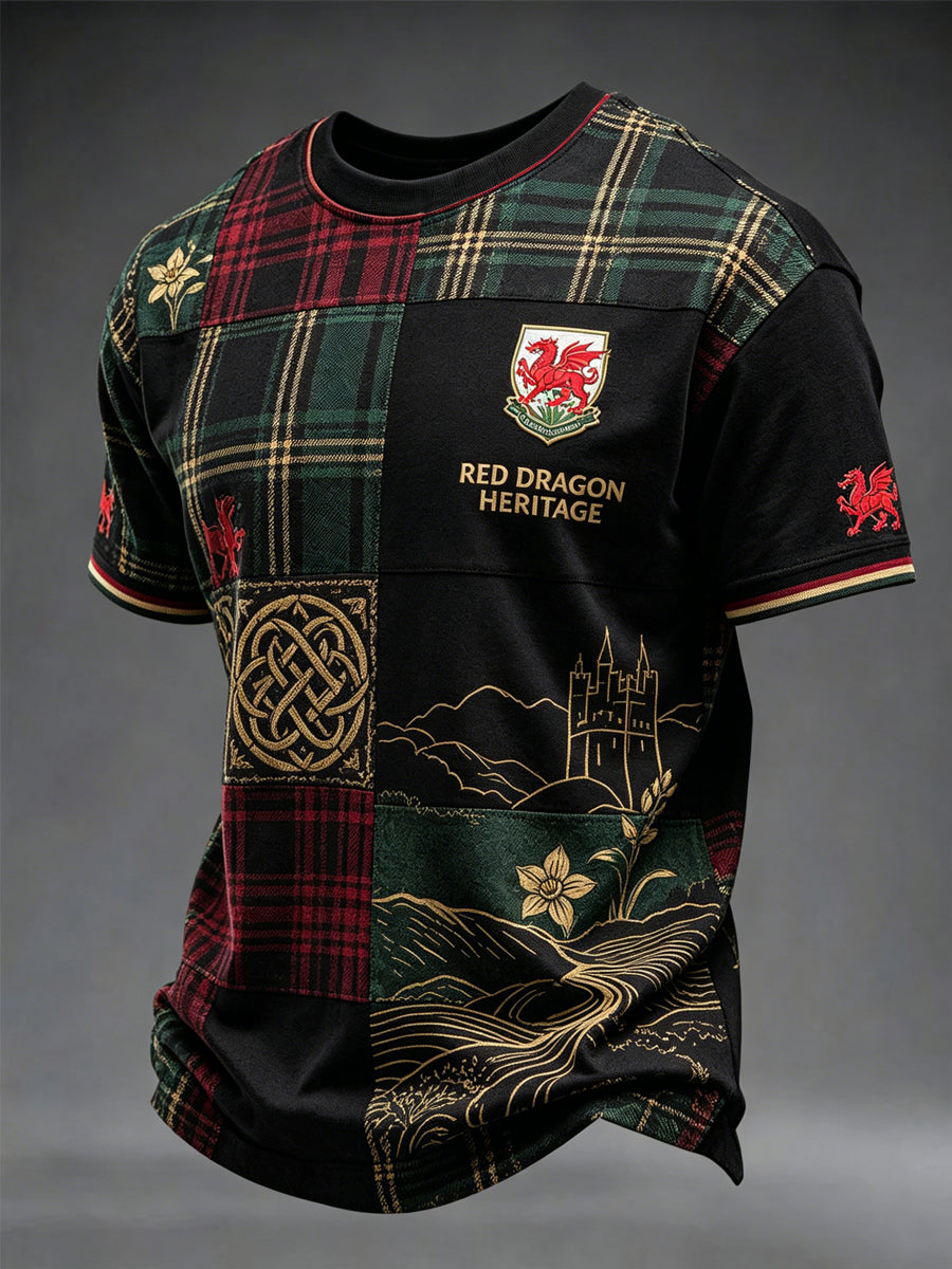 Men's Welsh Dragon Printed T-shirt