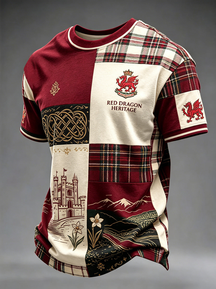 Men's Welsh Dragon Printed T-shirt