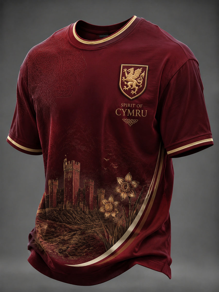 Men's Welsh Dragon Printed T-shirt