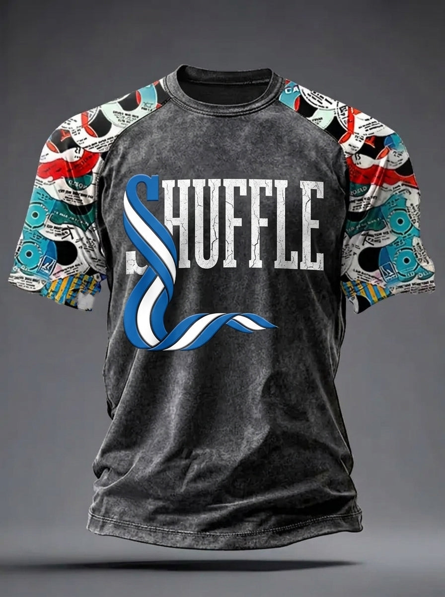 Men's Retro Northern Soul Print Casual Tee