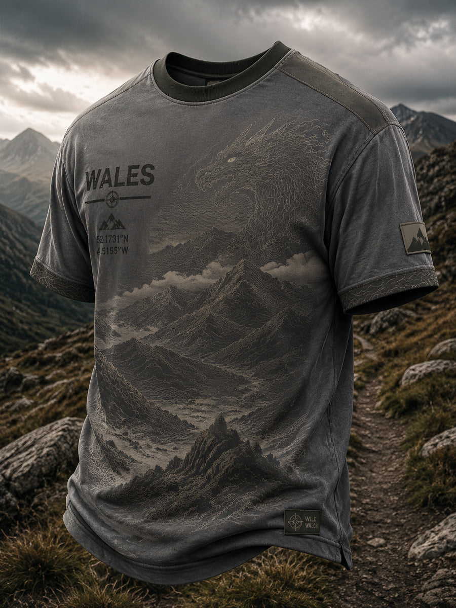 Men's Welsh Dragon Printed T-shirt