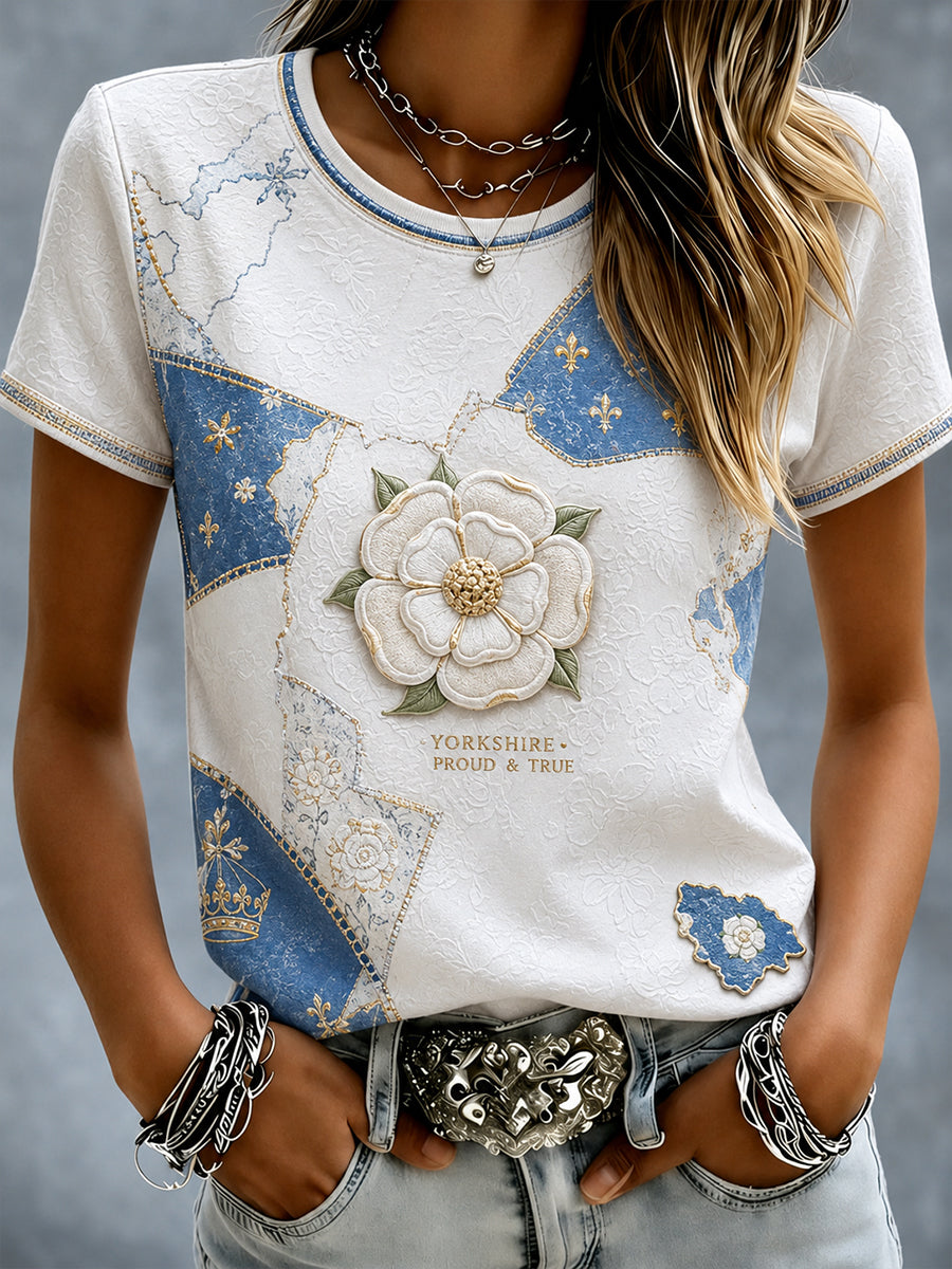Women's Yorkshire England Short-Sleeved T-Shirt