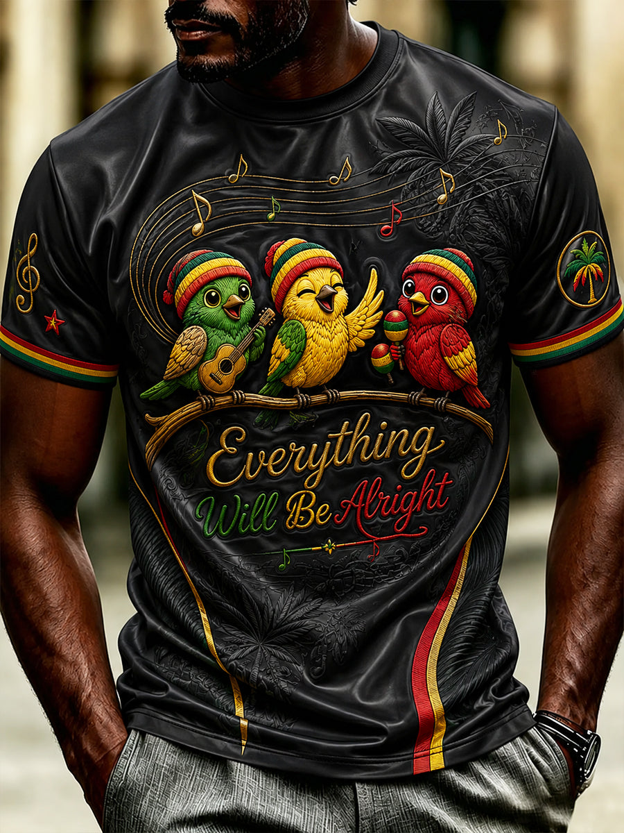 Classic Casual T-Shirt for Retro Reggae Music Fans