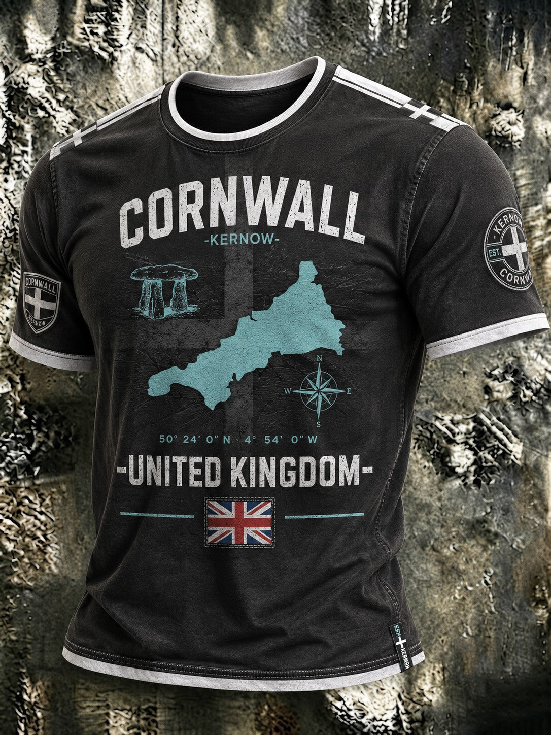 Men's Cornwall United Kingdom Printed T-shirt
