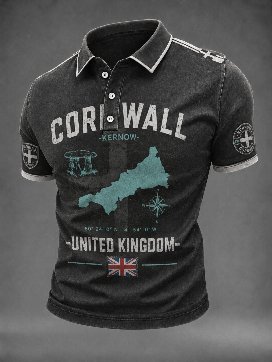 Men's Cornwall United Kingdom Printed Shirt
