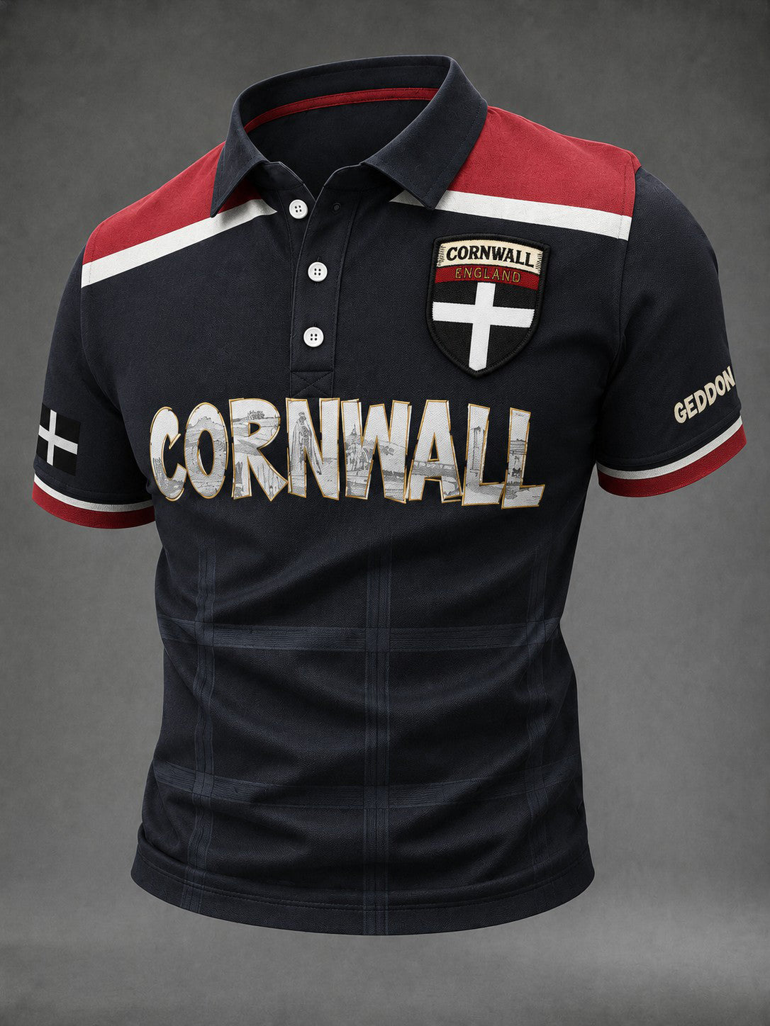Men's Cornwall United Kingdom Printed Shirt