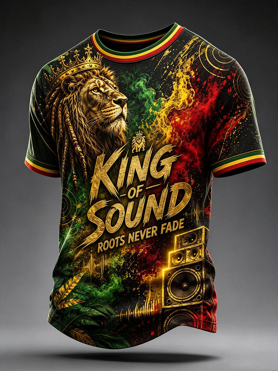 Men's Reggae Short Sleeves T-Shirt