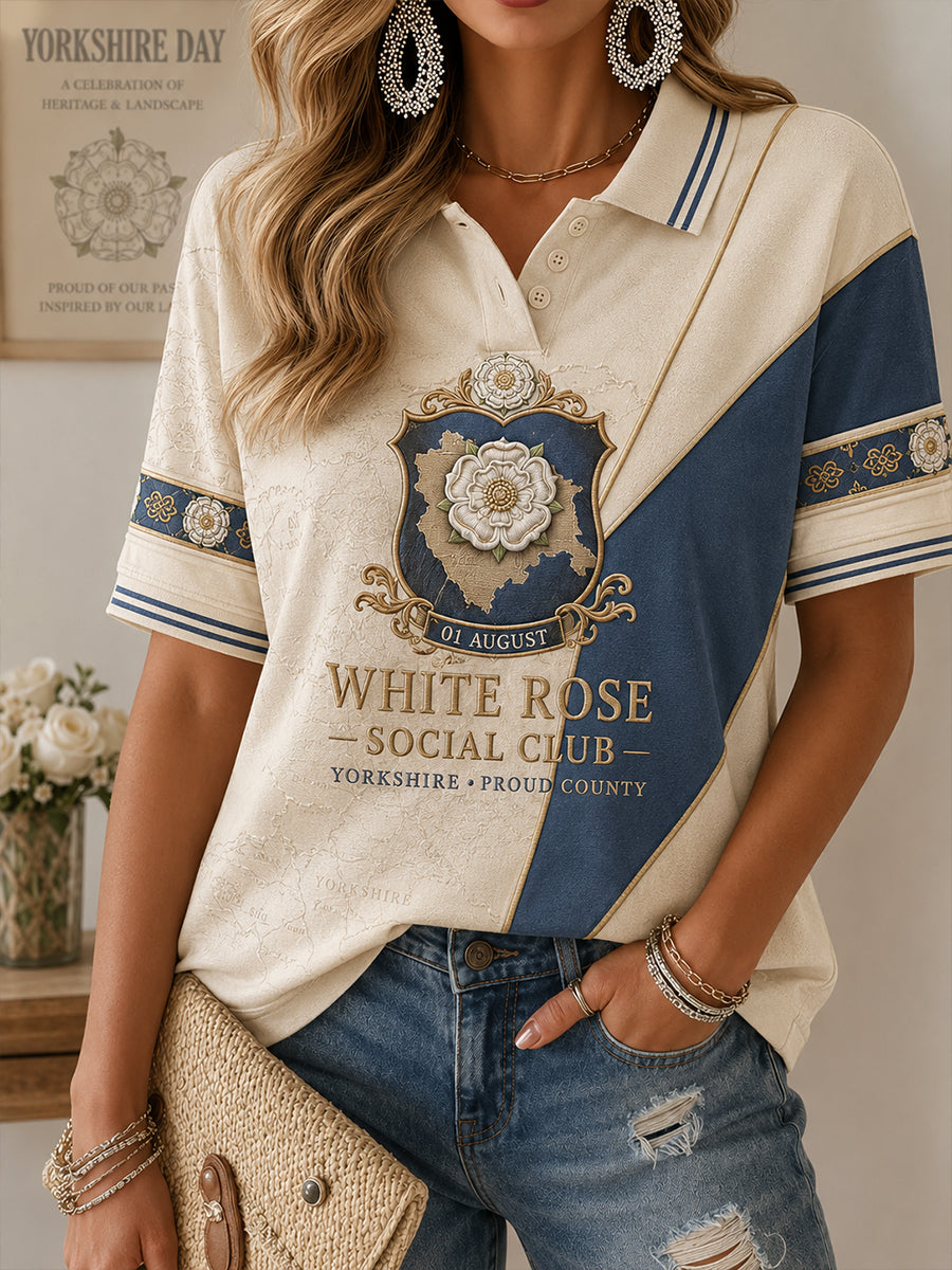Women's England Yorkshire Day polo T-shirt