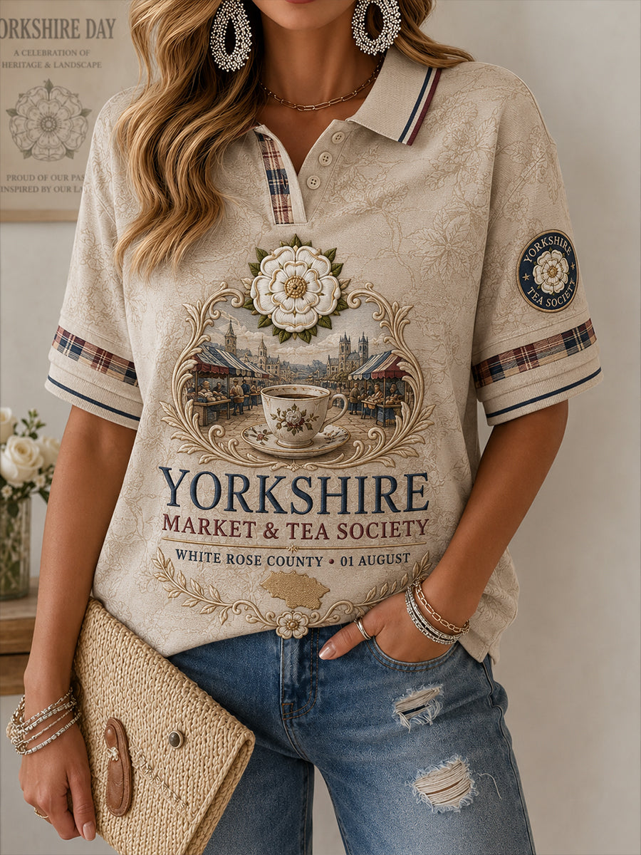 Women's England Yorkshire Day Polo T-Shirt