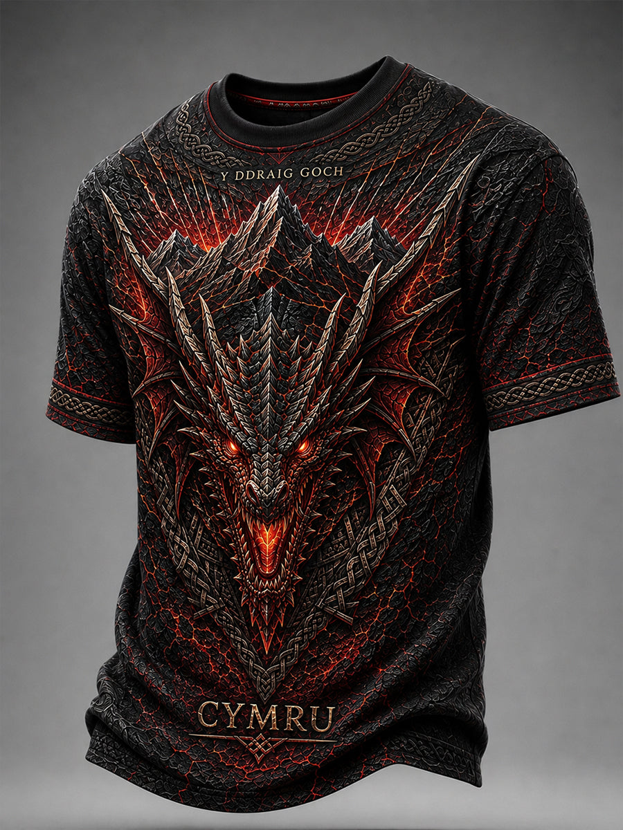 Men's Welsh Rugby Lover Short Sleeve Shirt