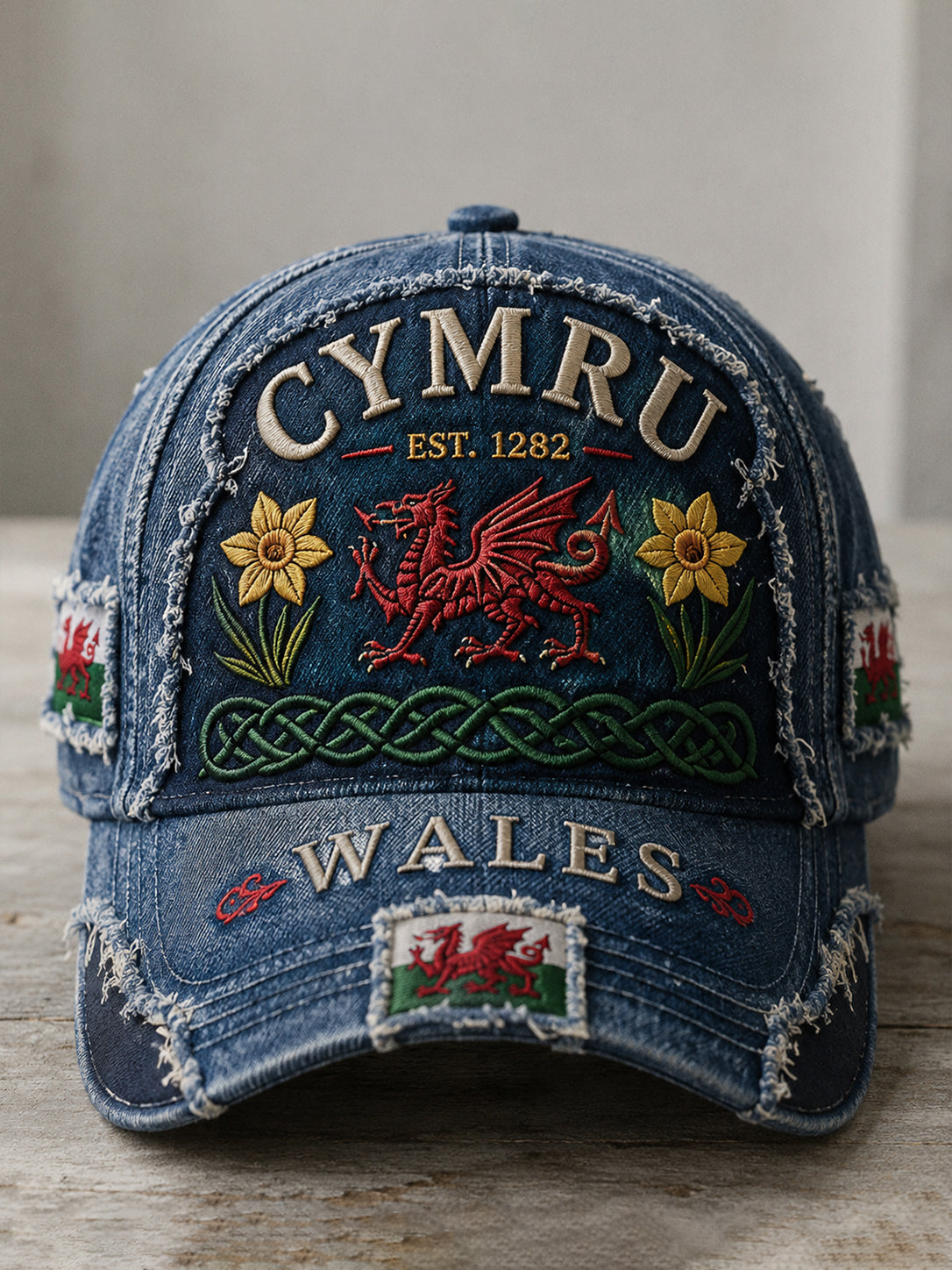 Unisex Welsh Red Dragon Cultural Elements Art Print Casual Hat
