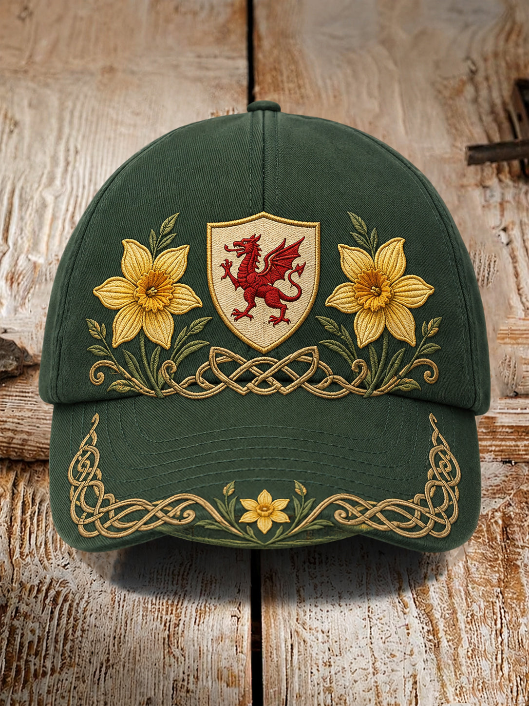 Unisex Welsh Red Dragon Cultural Elements Art Print Casual Hat