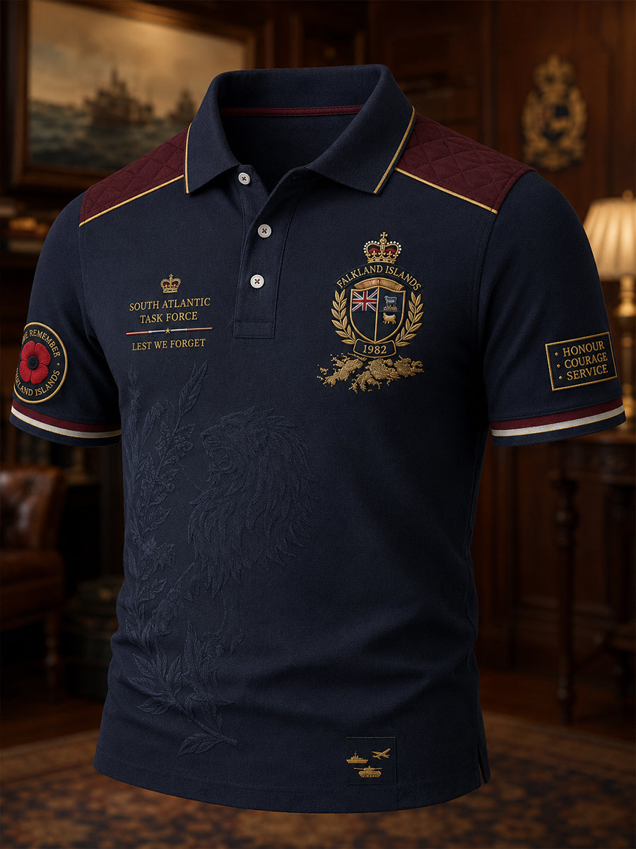 Men's British Veterans Of The Falklands War Short Sleeve Shirt